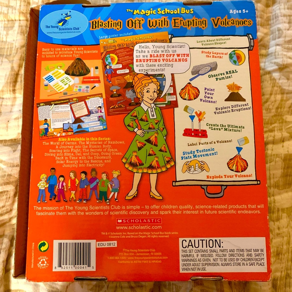 Magic school bus learning game vintage